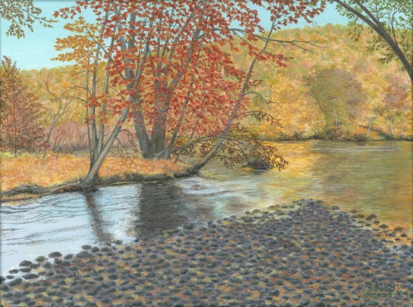 Two Rivers - Newtown Scenes 18X24 by Rick Kuhn